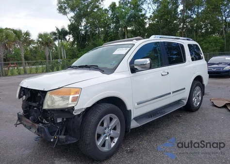 2012 Nissan Armada Platinum из США, поврежденный, VIN 5N1BA0NE5CN614040